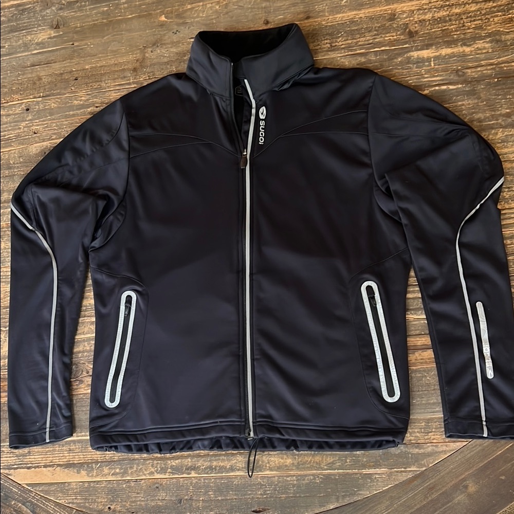 Sugoi Black Performance Jacket With Reflective Ac… - image 1